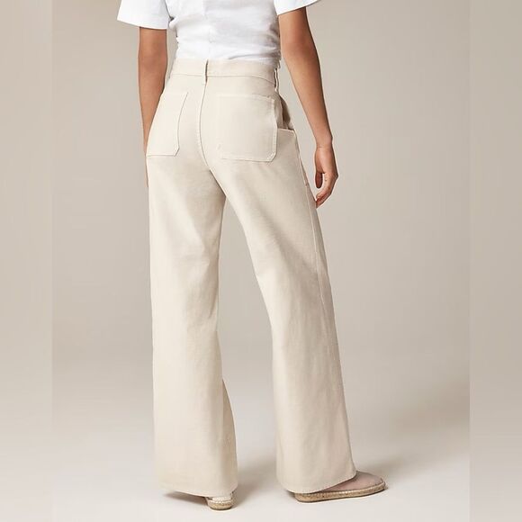 NWT J CREW Camp-pocket wide-leg pant size 36 - Picture 3 of 13